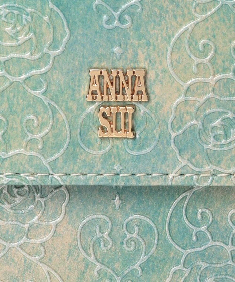 ANNA SUI ローズハート 口金二つ折り財布 