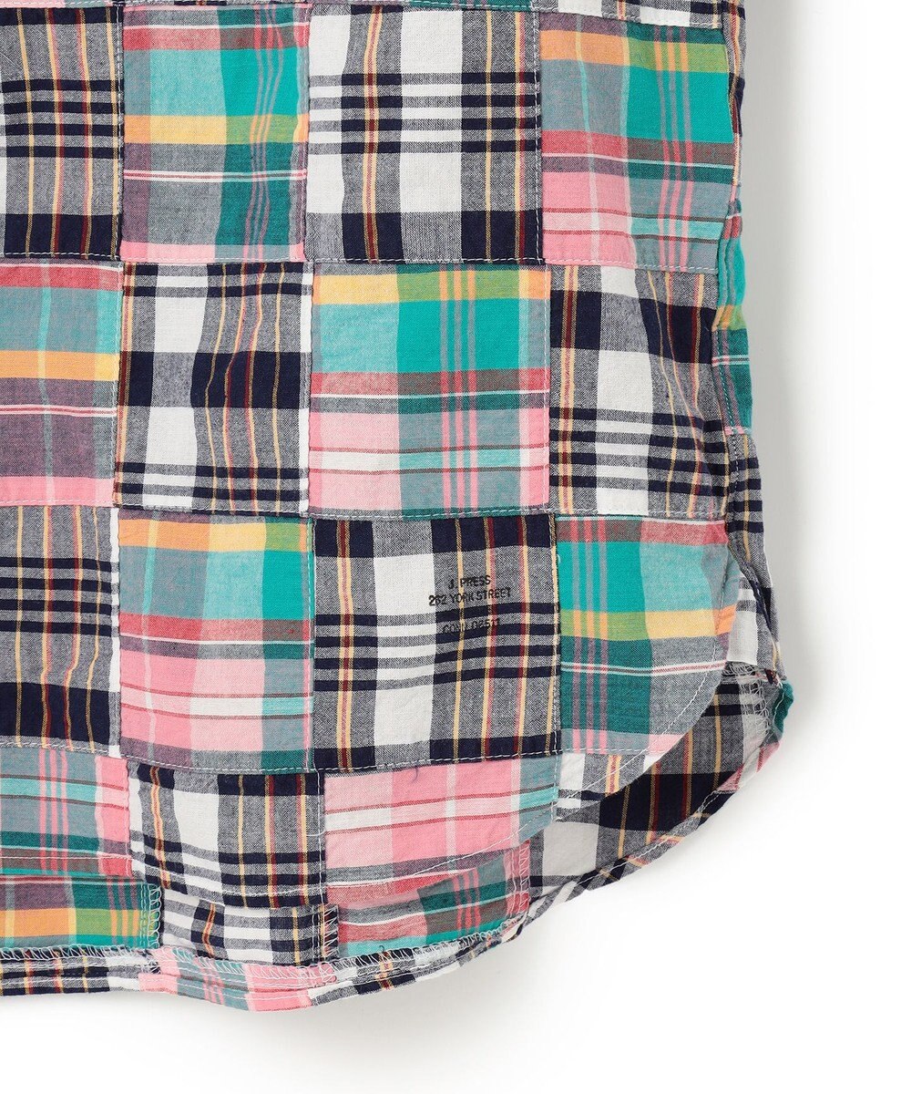 J.PRESS MEN 【KING SIZE】パッチワーク プルオーバーシャツ 