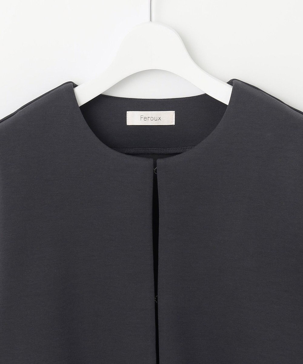 Feroux 【洗える】ダンボールフリル ジャケット 