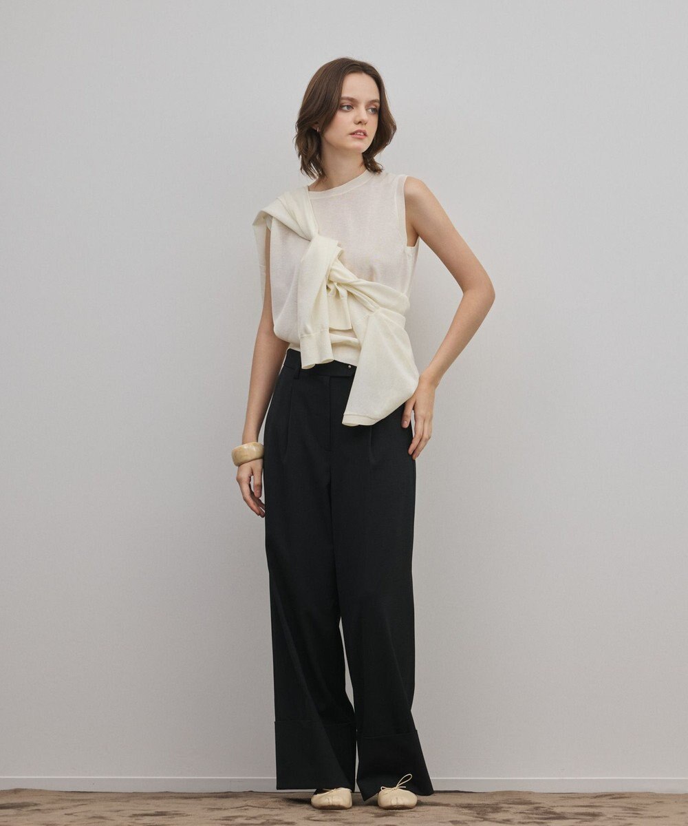 GRACE CONTINENTAL レイヤードニットトップ 