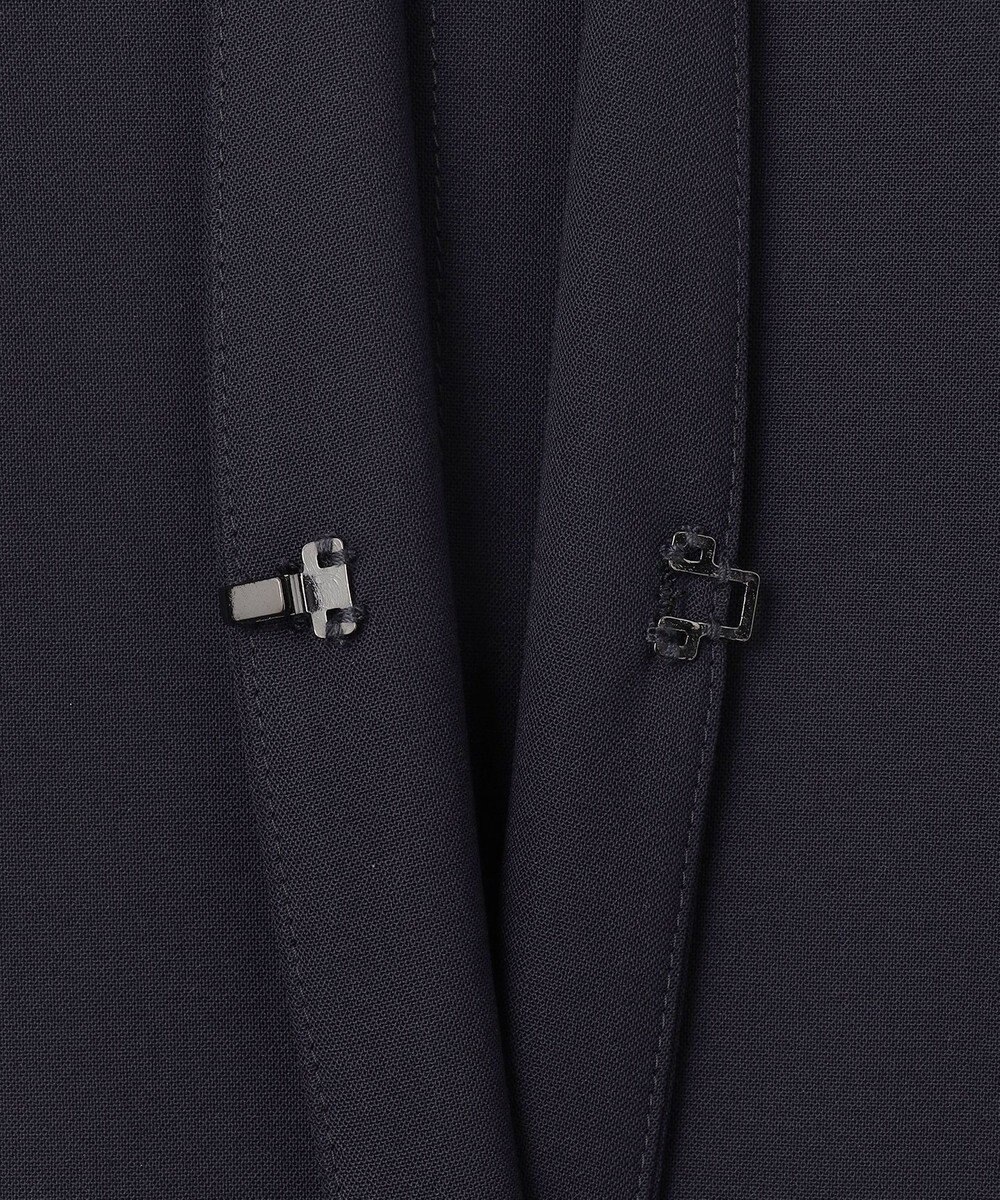 自由区 S 【セットアップ対応・接触冷感・UVケア・洗える】ライトストレッチノーカラー ジャケット 