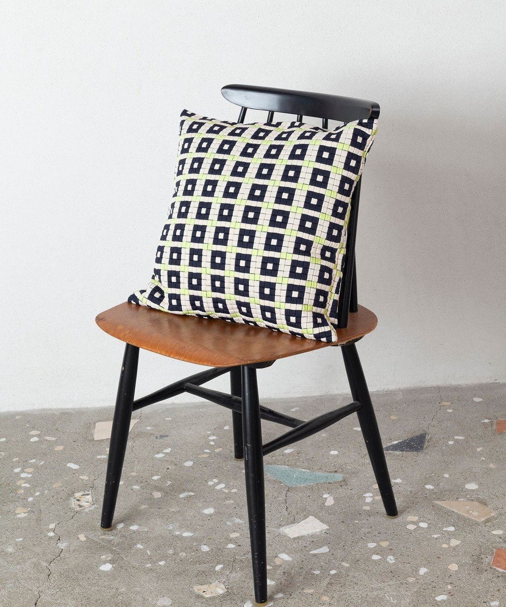 TRICOTE スクエアタイル柄クッションカバー 