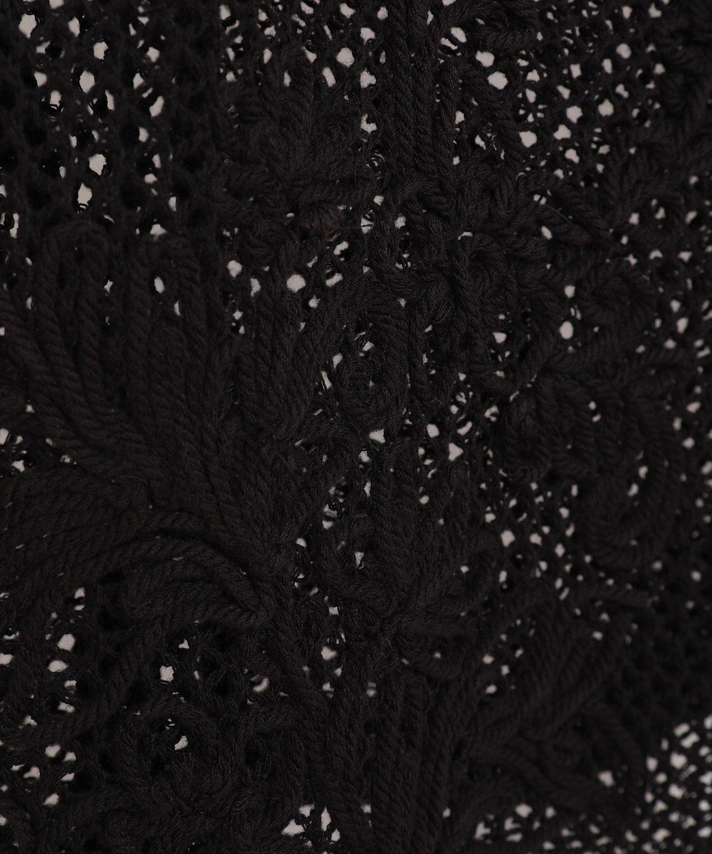 earth music&ecology フラワー刺繍メッシュベスト 