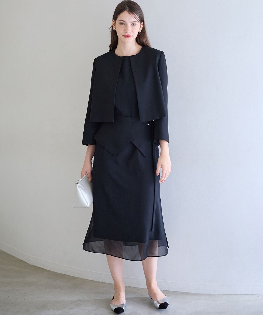 23区 S 【APPLAUDIR】バックサテンジョーゼット ジャケット 