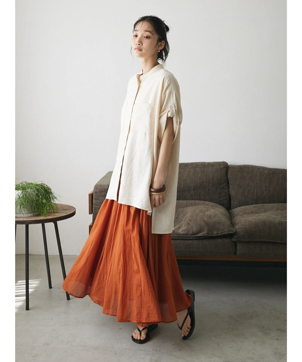 CRAFT STANDARD BOUTIQUE コットンボイルギャザースカート 