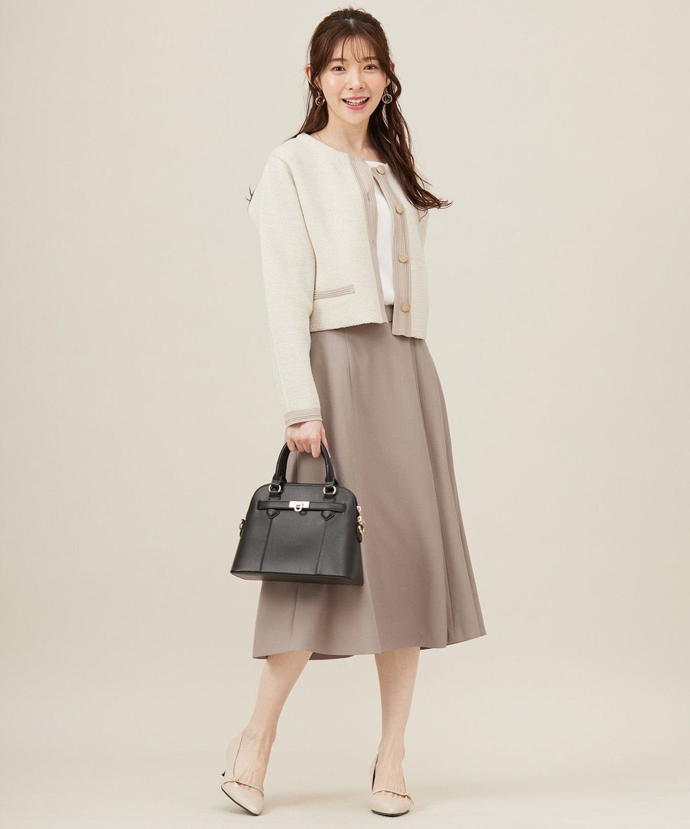 ANY SIS バイカラーラメニット カーディガン 