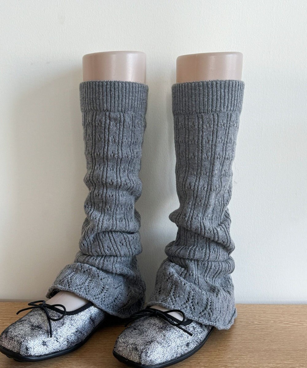 WEGO 透かし編みフリルレッグカバー 