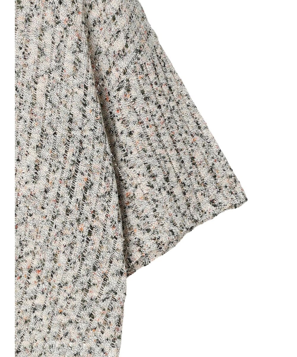 AMERICAN HOLIC カラーネップ透かし編みニットプルオーバー 