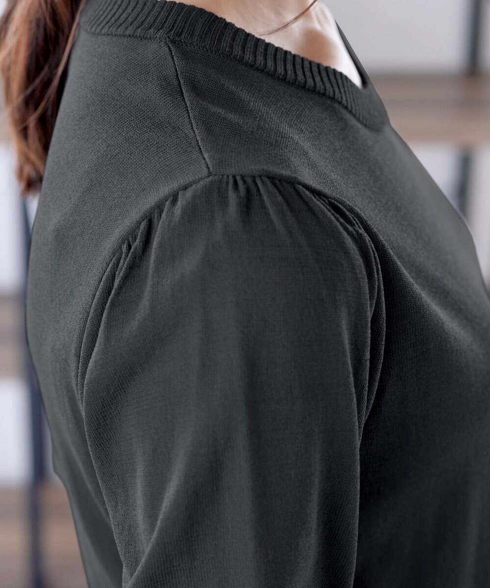 Tiaclasse L 【洗える】ニットドッキングワンピース 