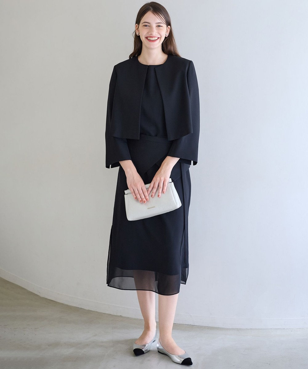 23区 S 【APPLAUDIR】バックサテンジョーゼット ジャケット 