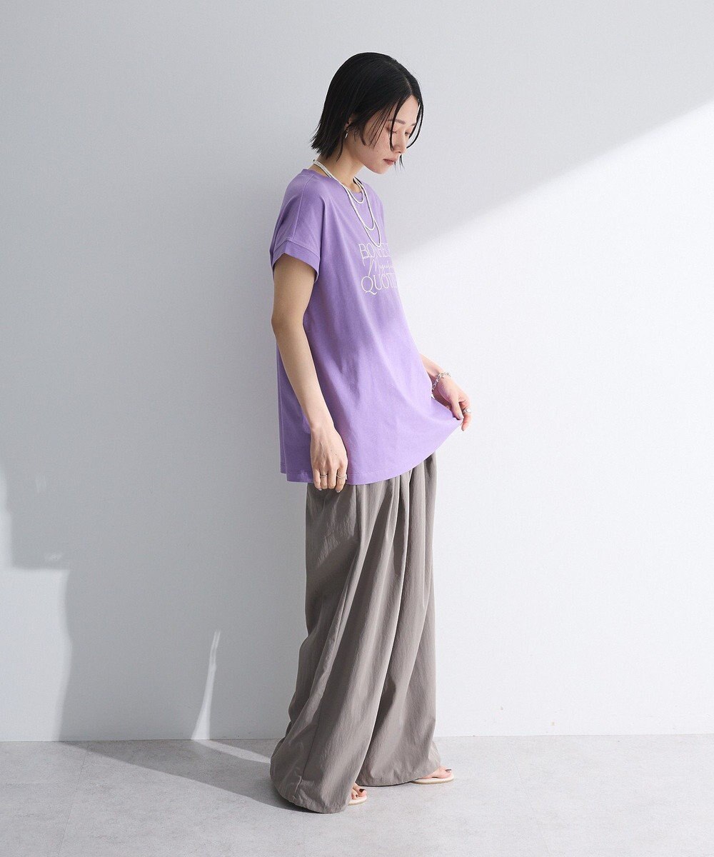 Green Parks フレンチスリーブ筆記体ロゴチュニック 