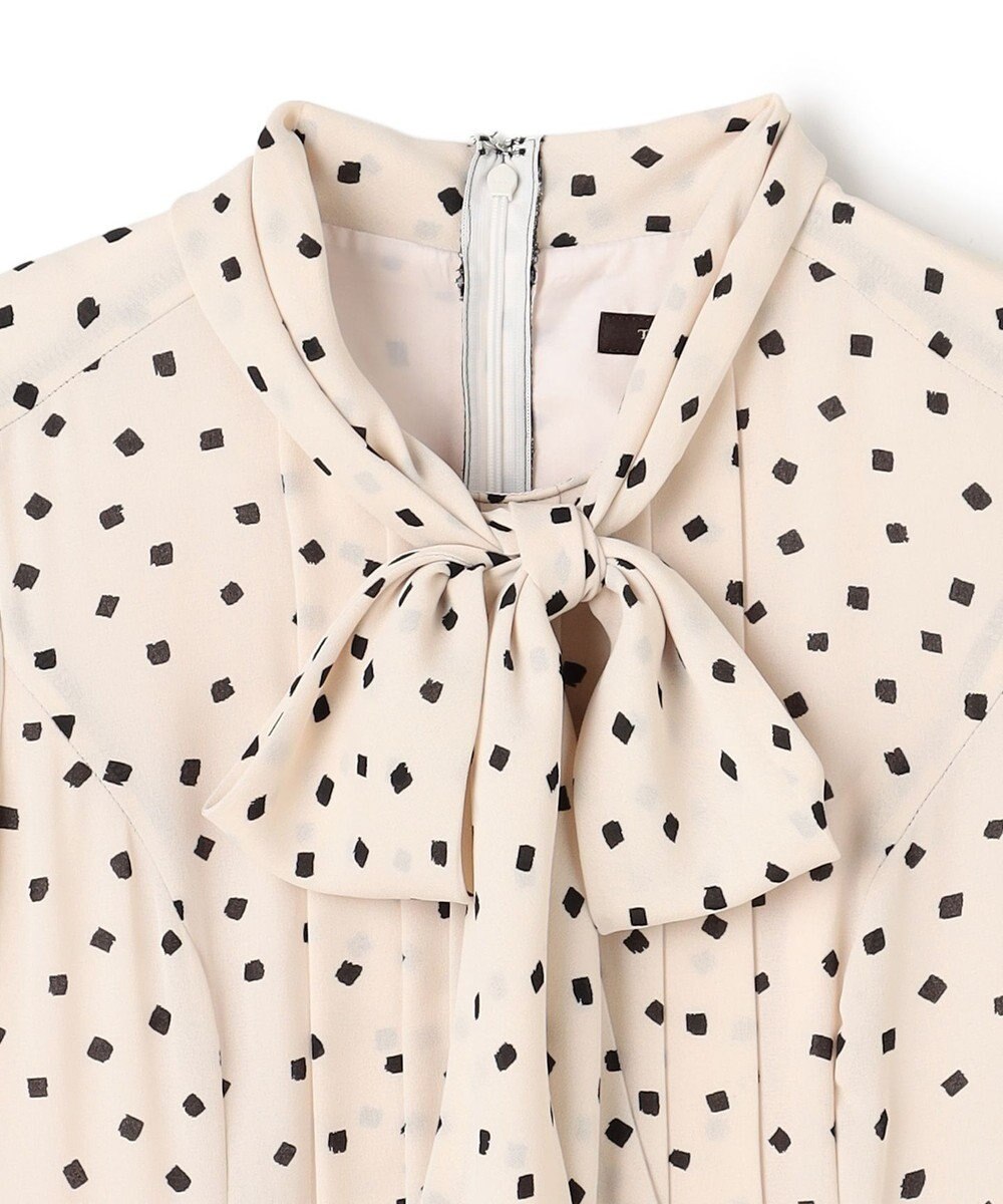 TOCCA 【八木アリサさん着用】【消臭】PROMISE RIBBON ROSETTE ドット柄ドレス 