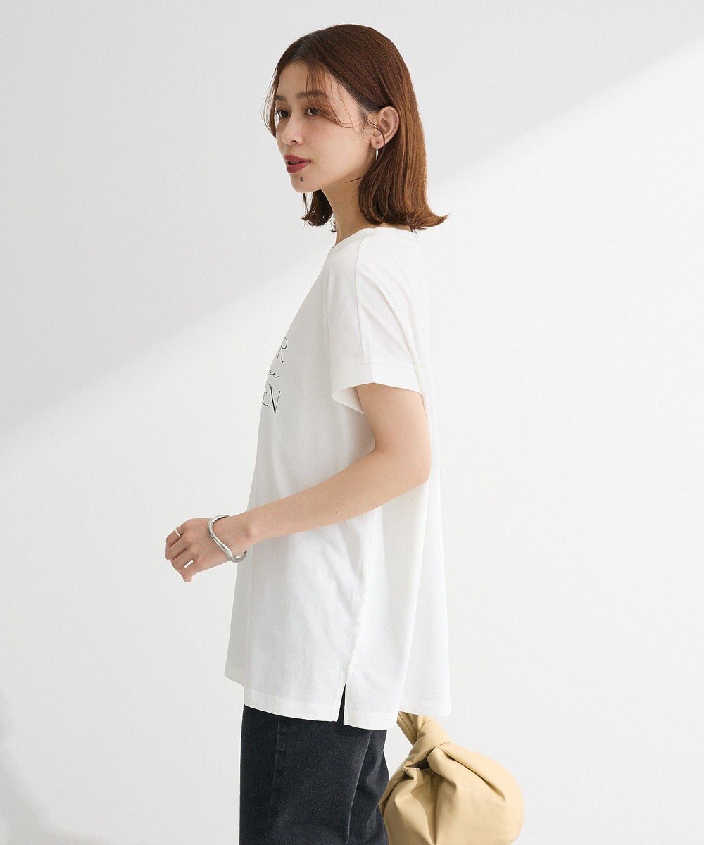 Green Parks フレンチスリーブ筆記体ロゴチュニック 