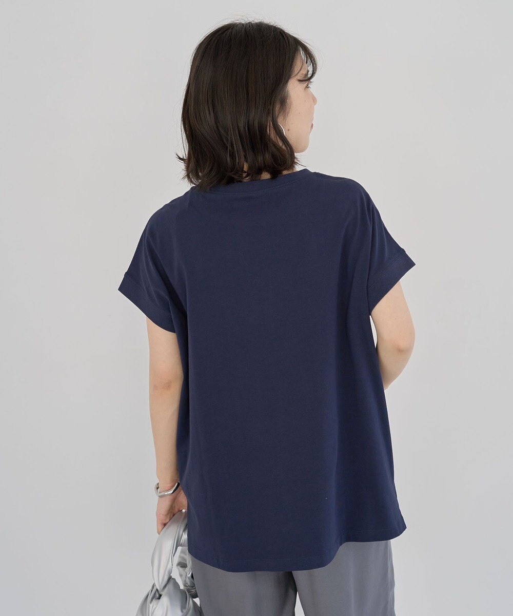 Green Parks フレンチスリーブ筆記体ロゴチュニック 