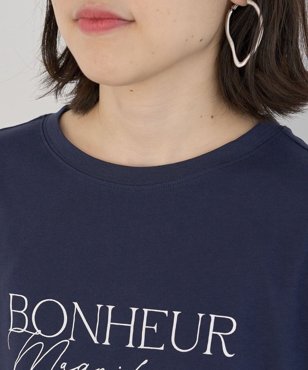 Green Parks フレンチスリーブ筆記体ロゴチュニック 