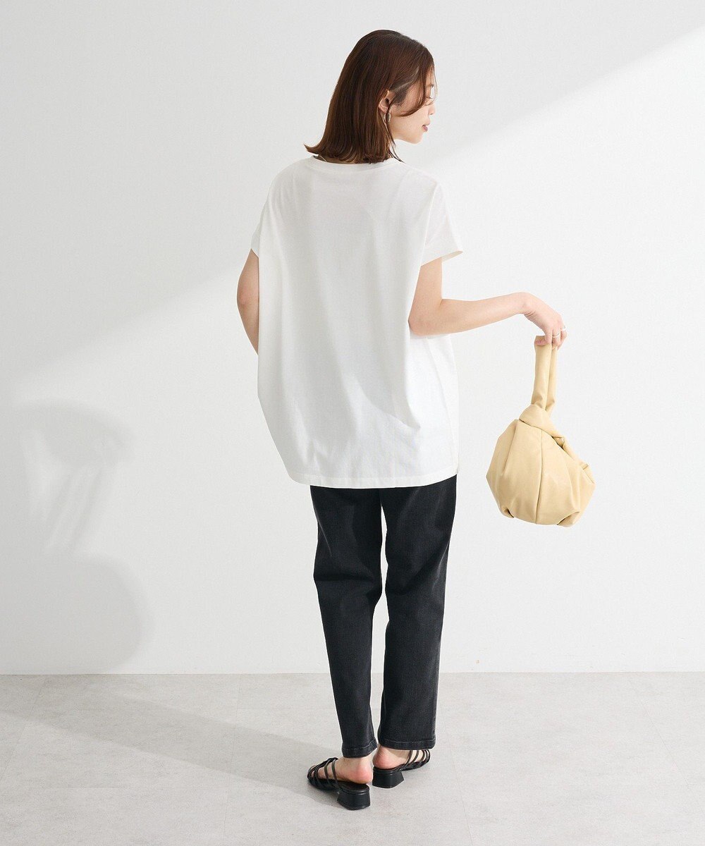 Green Parks フレンチスリーブ筆記体ロゴチュニック 