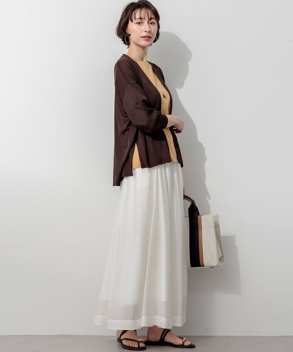 23区 【SLOW/一部店舗限定】エアリーフレア スカート 