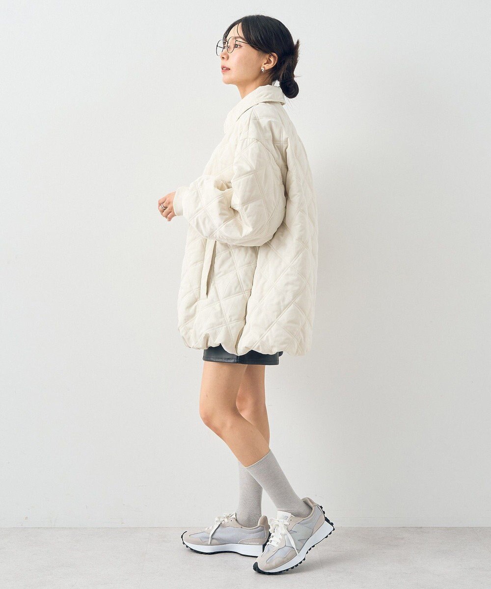 earth music&ecology ダブルステッチキルティングコート 