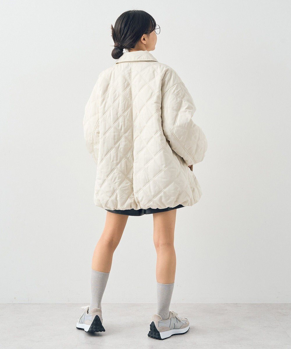 earth music&ecology ダブルステッチキルティングコート 