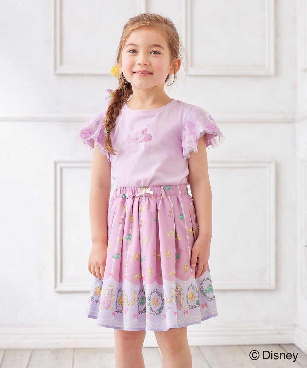 ANY KIDS 【ディズニープリンセス】袖 刺繍 Tシャツ 