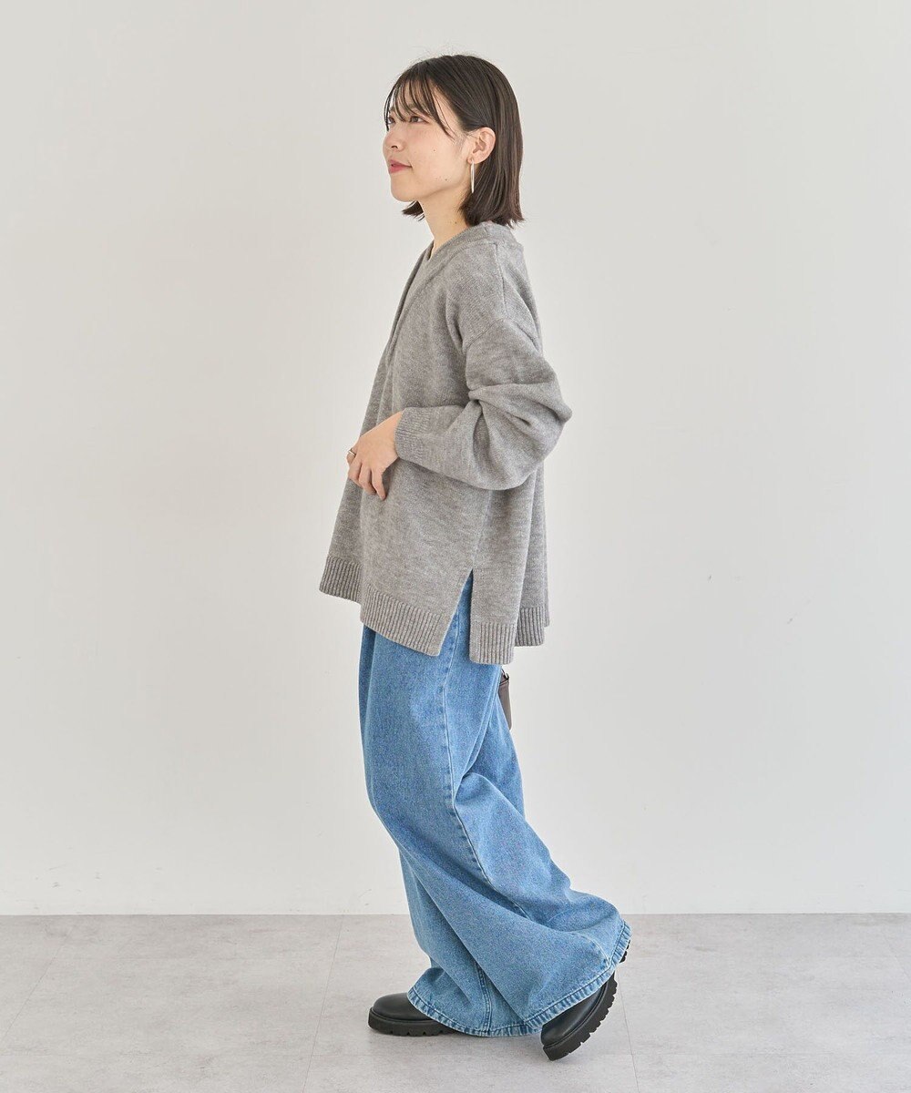 Green Parks フェイクレイヤードＶネックニットプルオーバー 