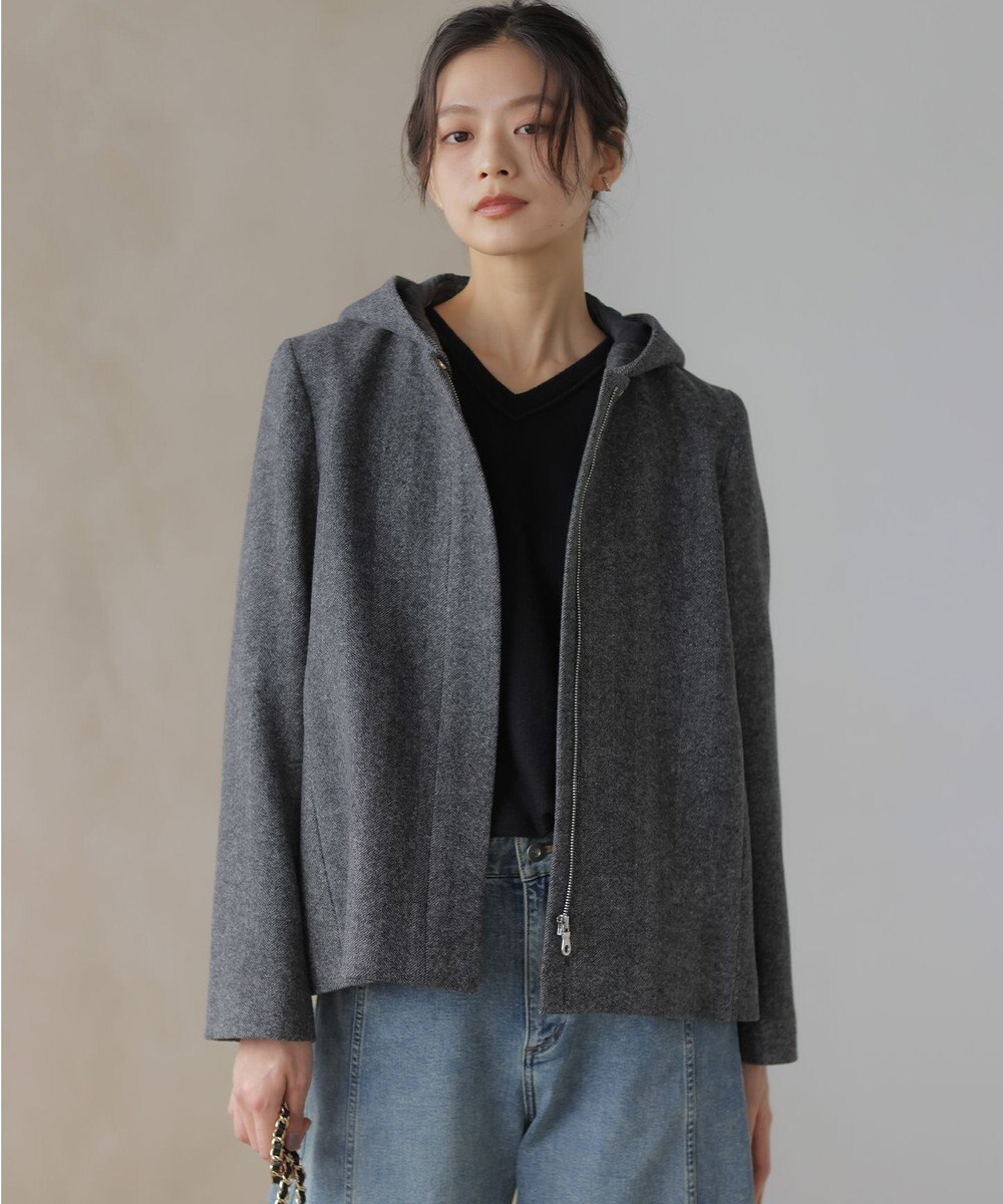 組曲 L ウールモッサ ショートコート 