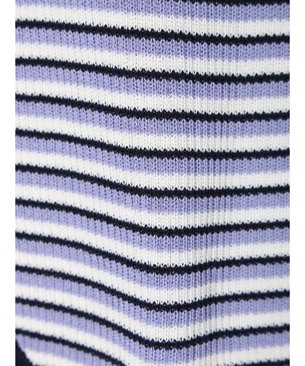 Green Parks デザインヘム配色ニットタンクトップ 