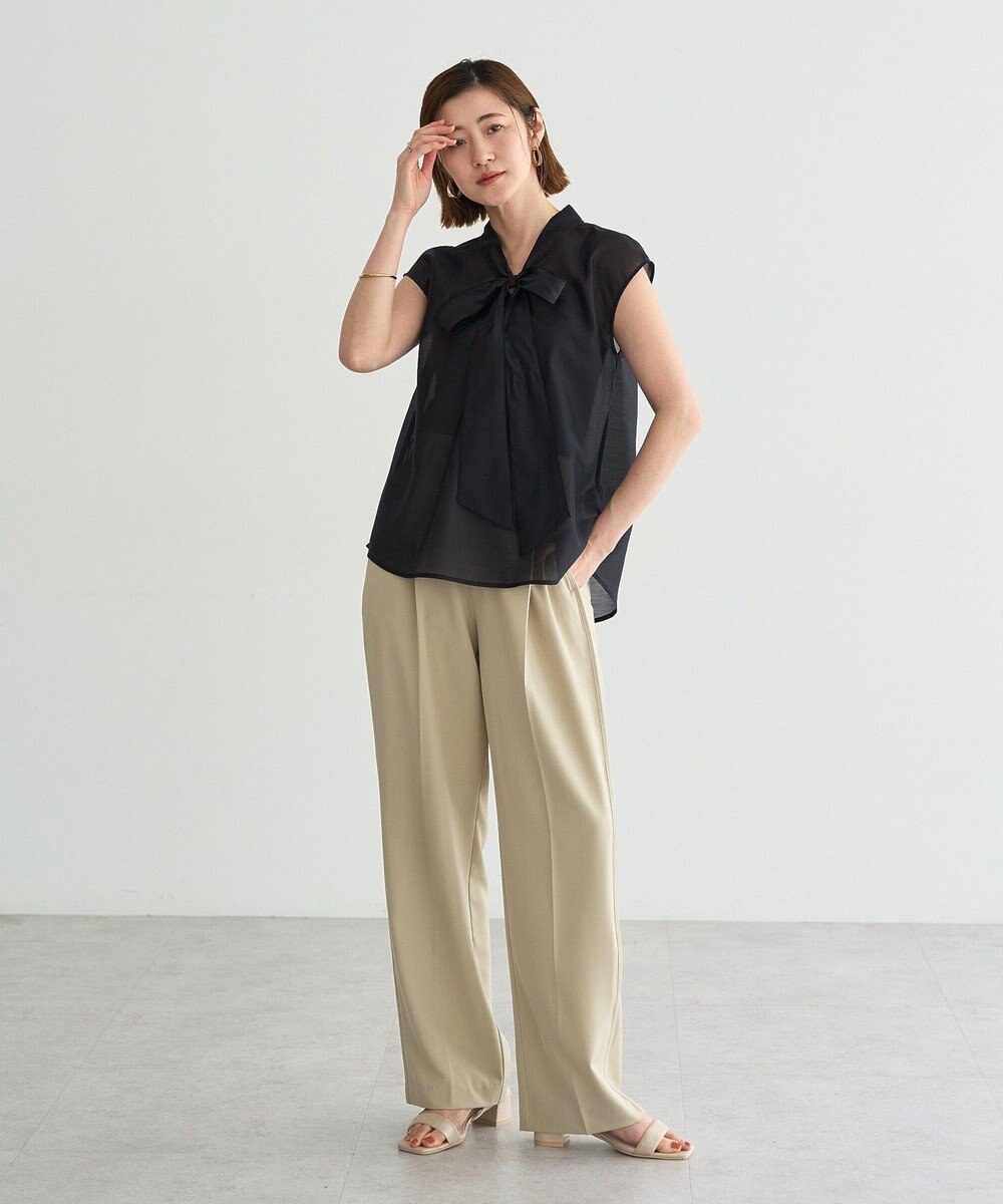 YECCA VECCA サイドラインパイピングストレートパンツ 