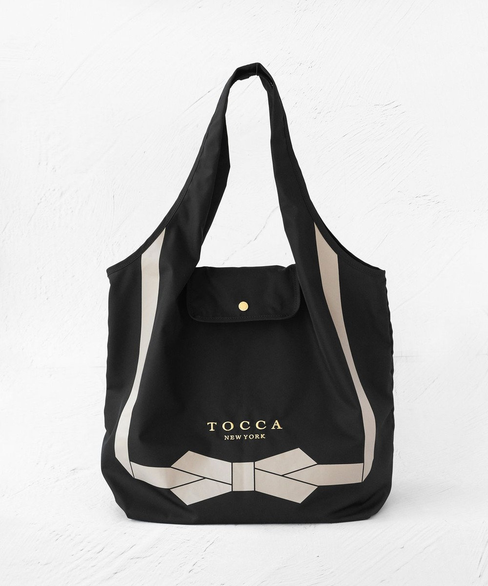 TOCCA 【一部カラーのみ撥水】TOCCA RIBBON ECOBAG エコバッグ ブラック系