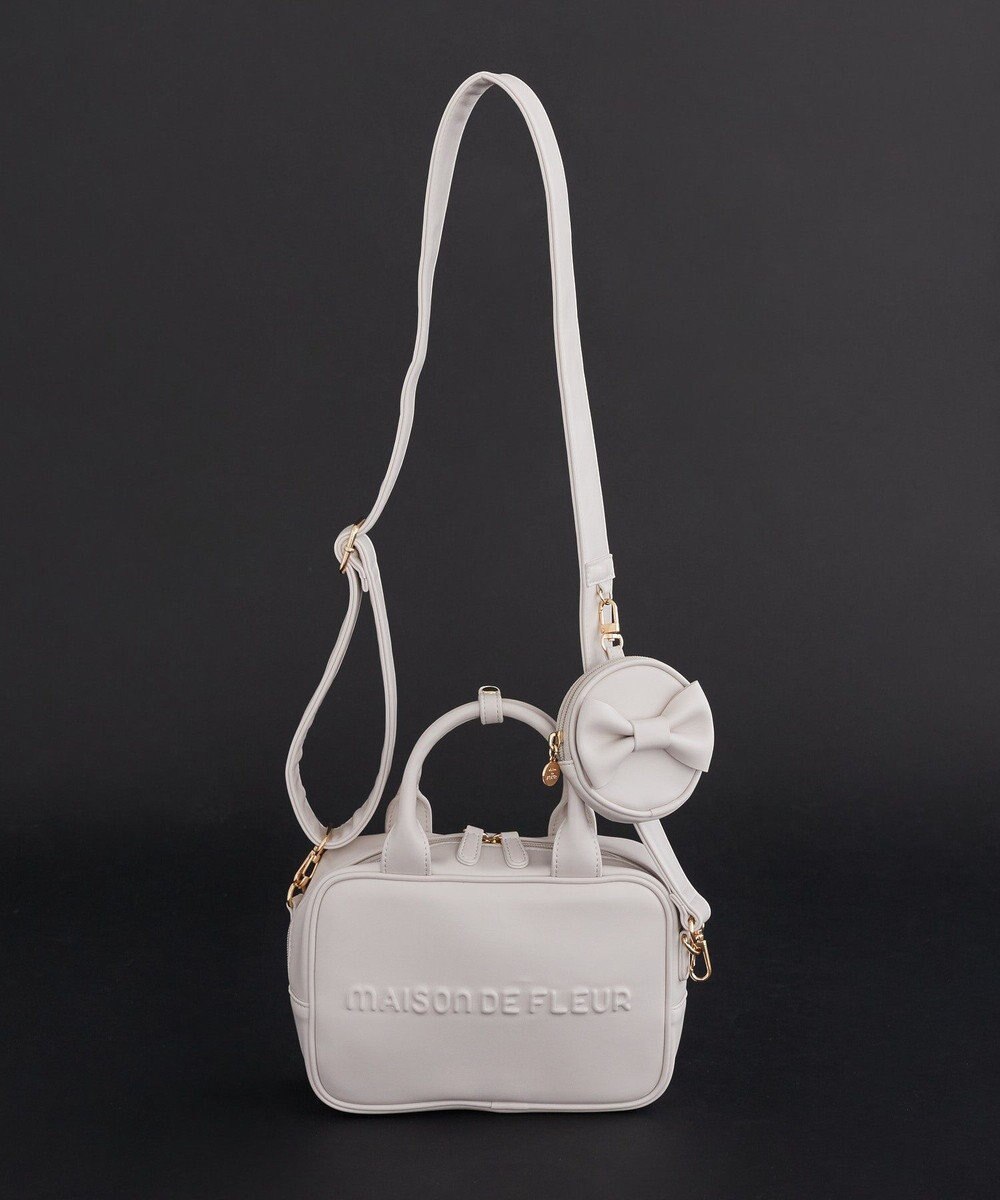 Maison de FLEUR ポーチ付き2Wayボストンバッグ 