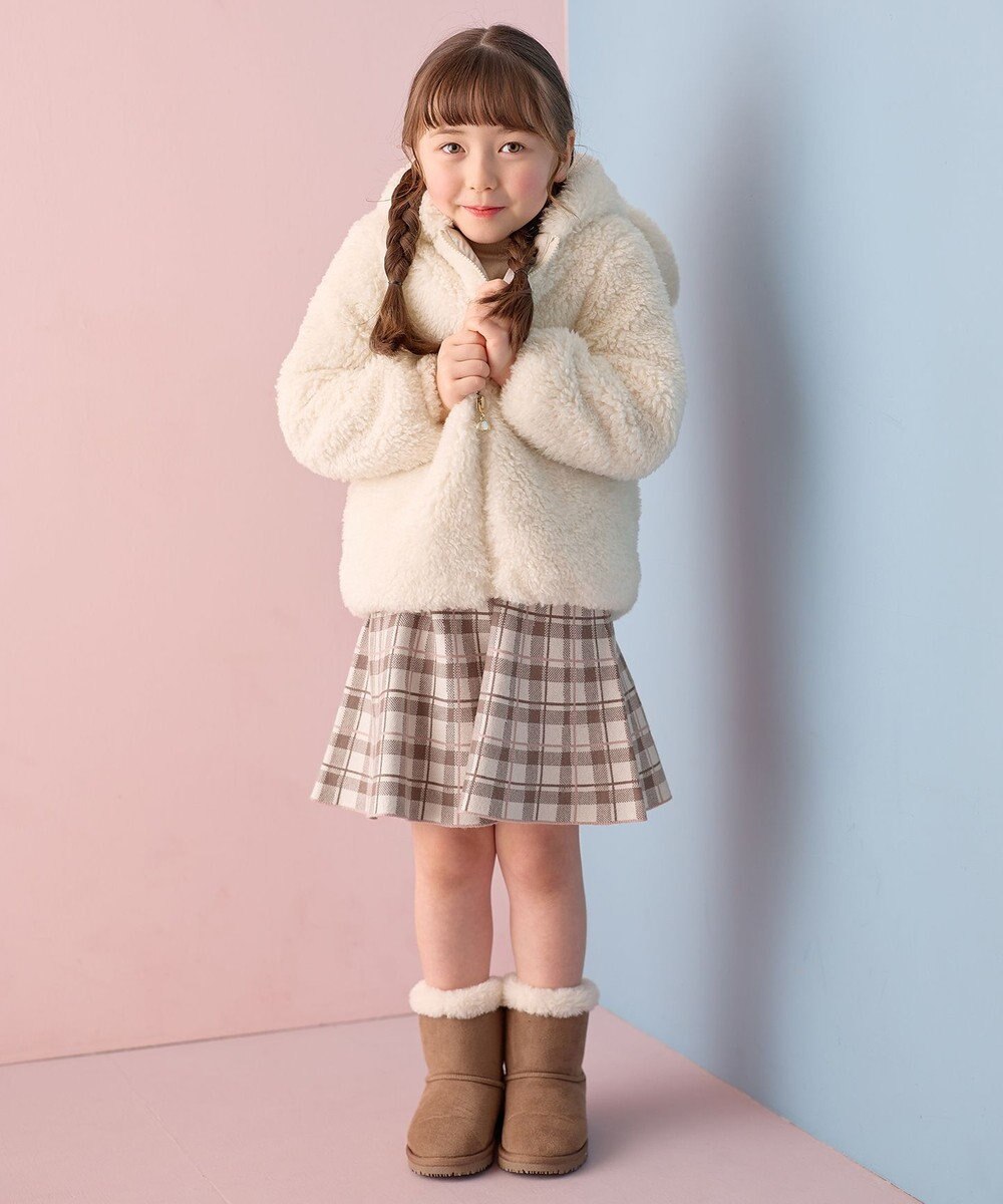 ANY KIDS しあわせタッチ ニット スカート 