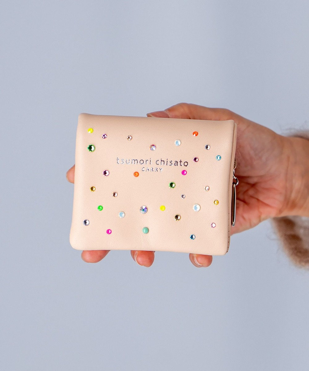 tsumori chisato CARRY キラキラ石 2つ折り財布 ミニ財布 