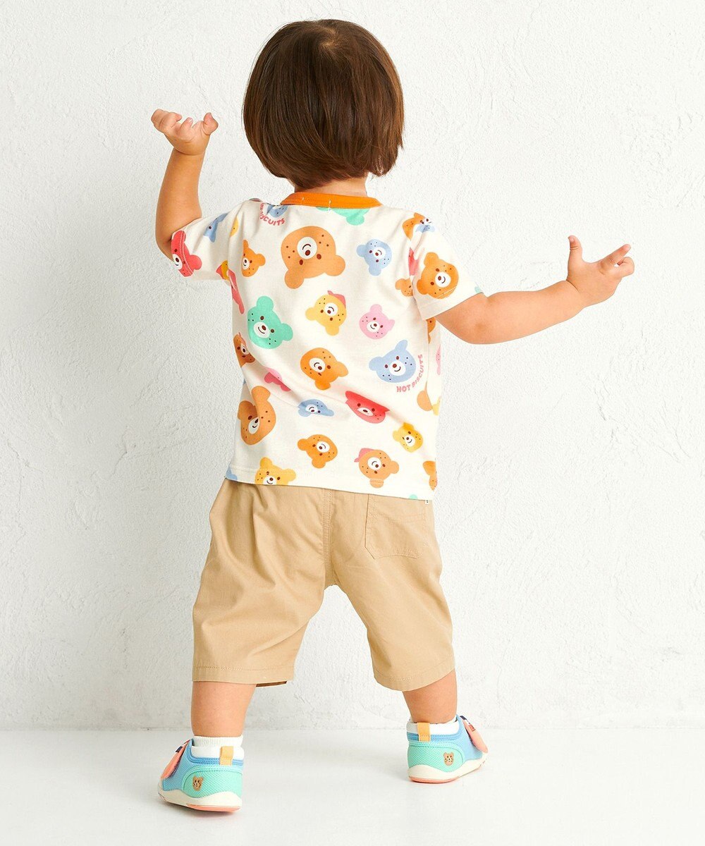 MIKI HOUSE HOT BISCUITS 【80-120cm】カラフルビーンズ 総柄半袖Tシャツ 