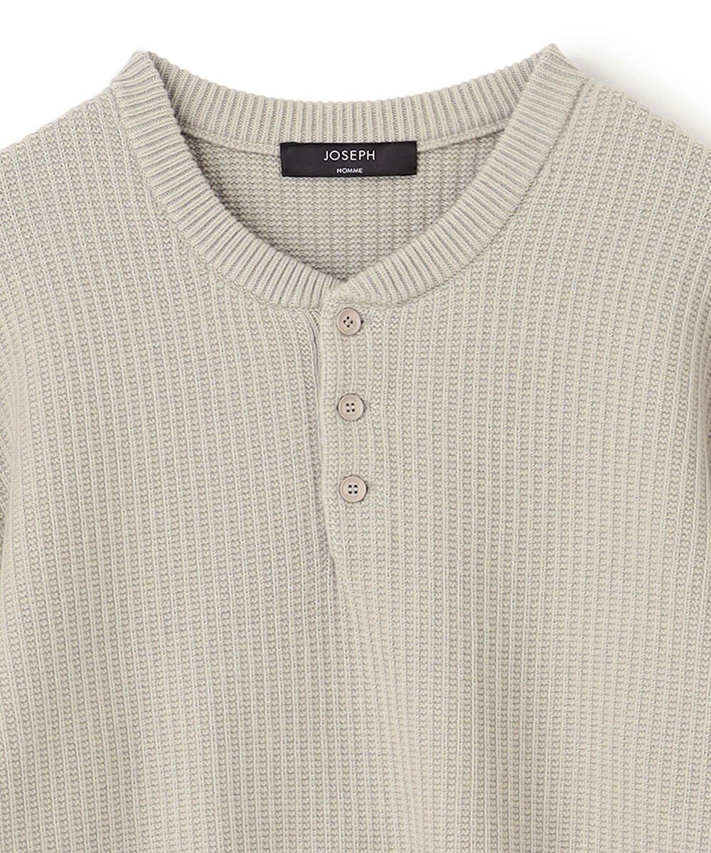 JOSEPH HOMME エアリーシープコットン / ヘンリーネックニット 