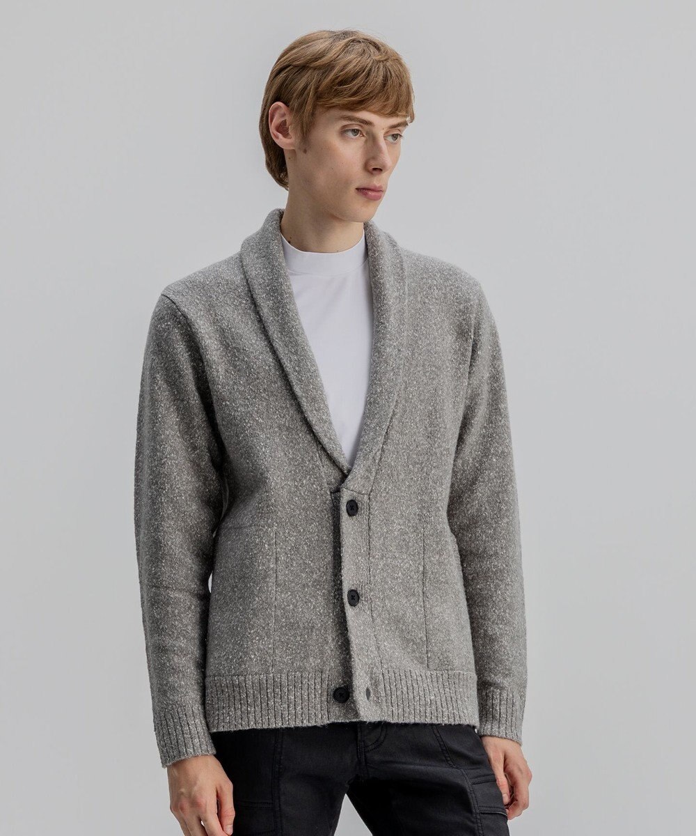 JOSEPH HOMME 【WEB・一部店舗限定】ライトヴィスコース　ショールカーディガン 