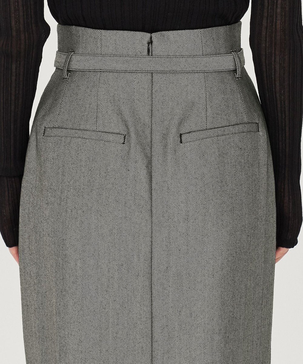 uncrave ヘリンボーンスーツ スカート（uncrave WHITE） 