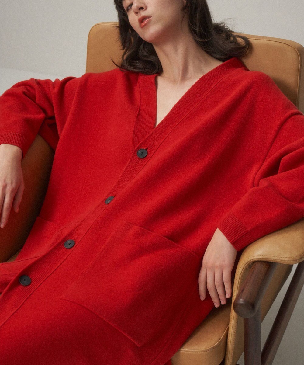 ATON MERINO COLLEGE KNIT | オーバーサイズカーディガン 