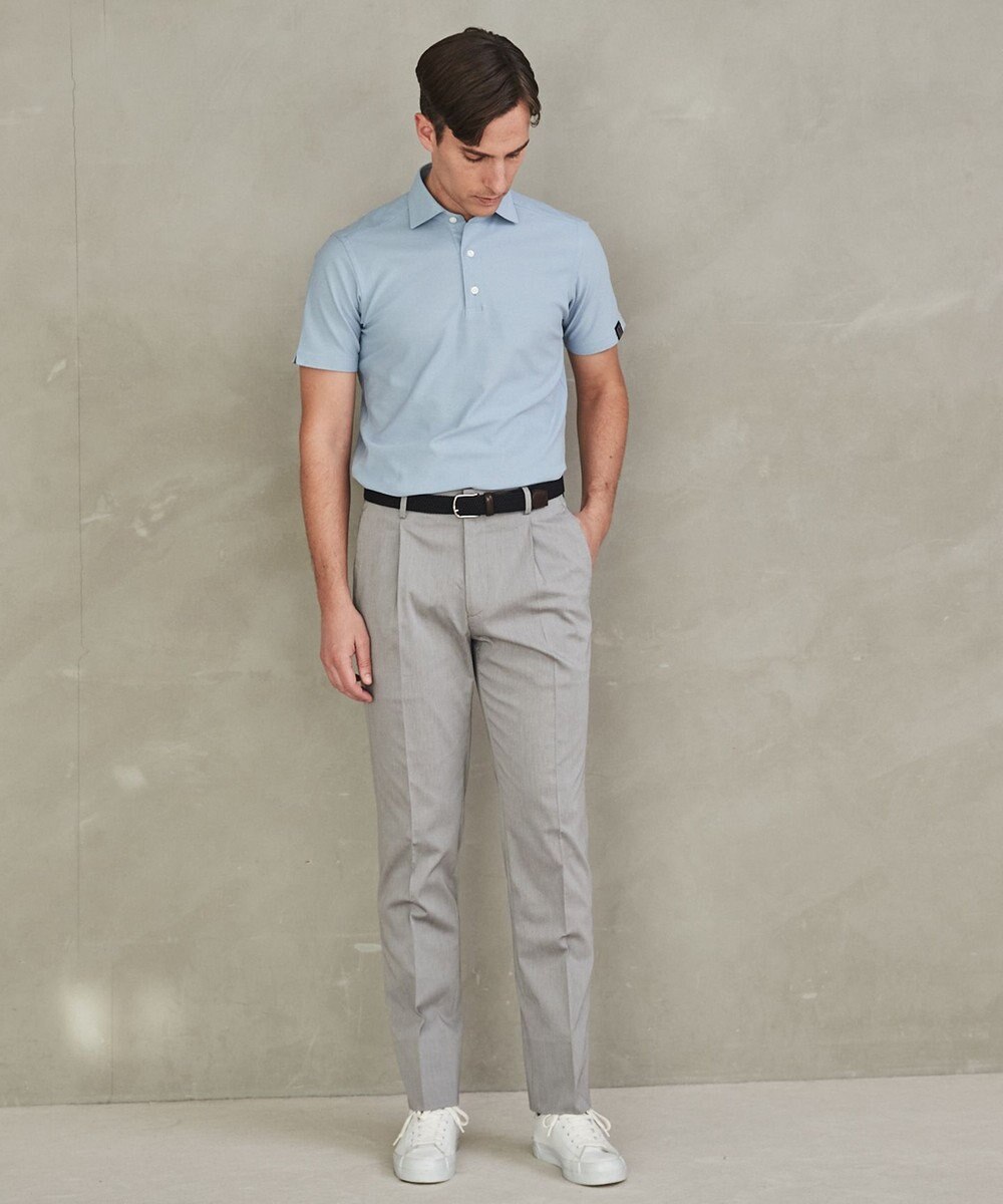 GOTAIRIKU 仕事で着られる綿パン【吸水速乾/ストレッチ/折り目加工】クールマックスコットンパンツ_1タック(25年モデル) 