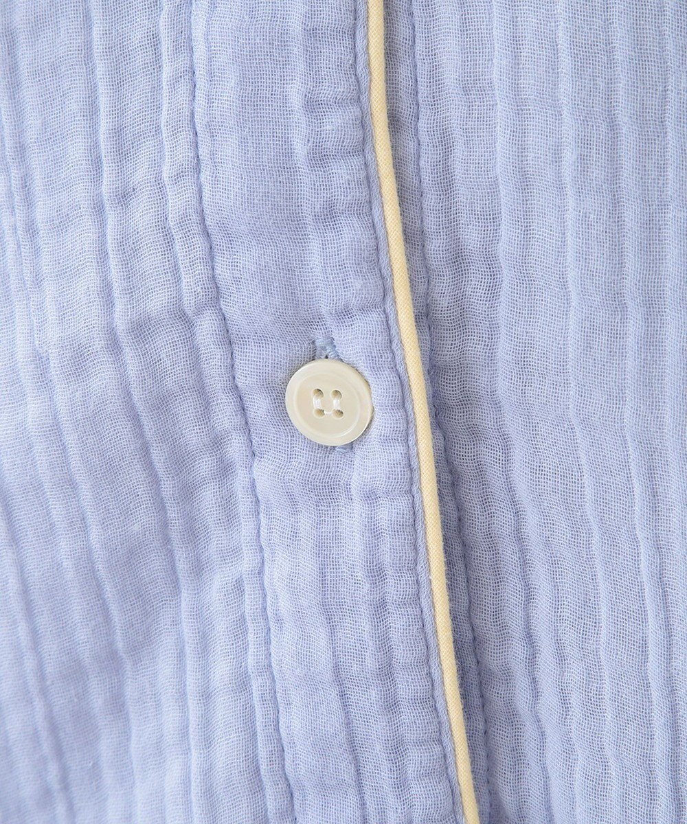 UCHINO クレープガーゼ ノーカラーレディスパジャマ 