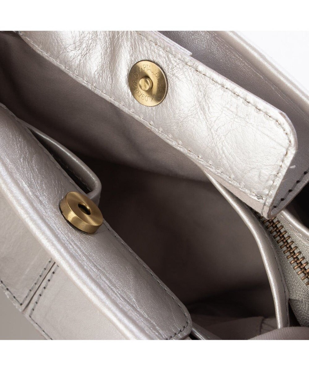 UNBILLION ピークスピーク PEAKSPEAK / 牛革パッチワーク・フラップトートS 