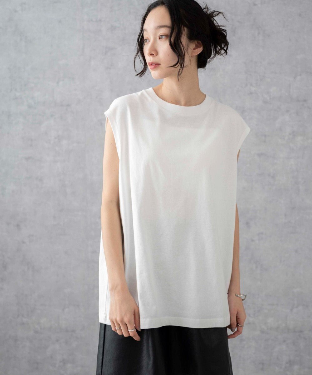 WEGO 【5色3サイズ展開/ユニセックス着用ITEM/洗える/綿100%】スリーブレスコットンT 