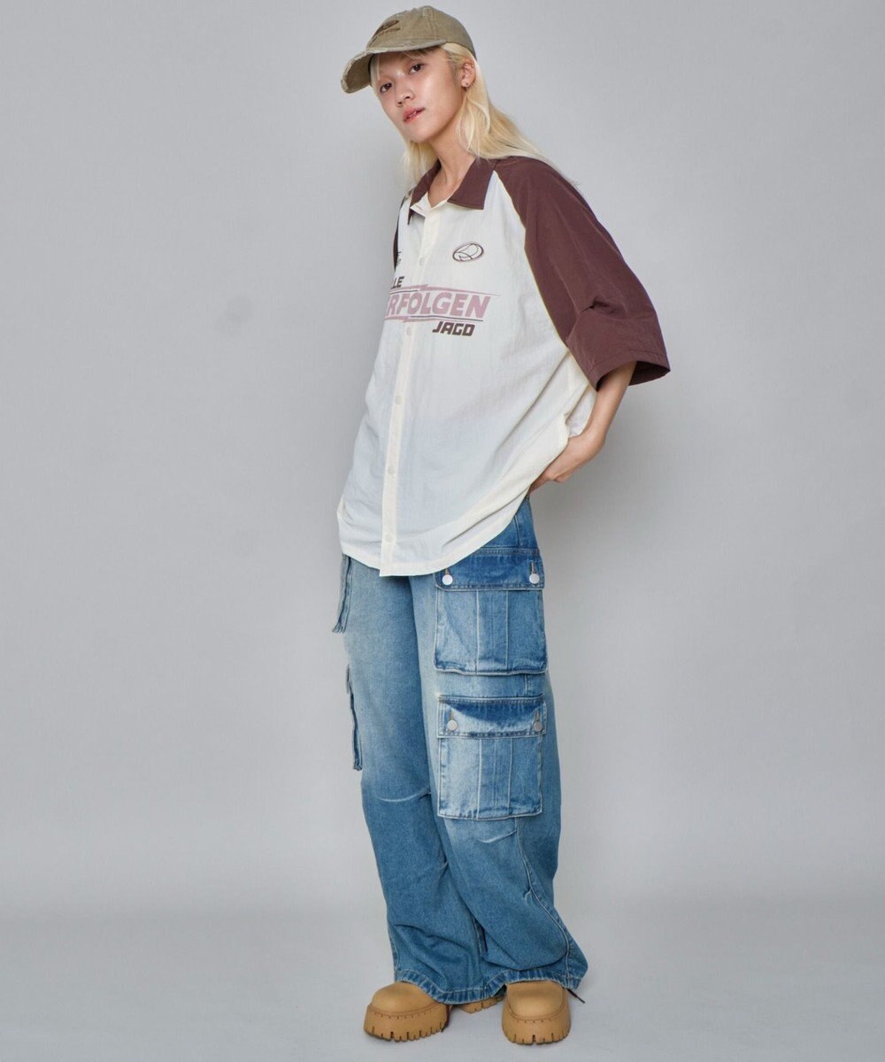 WEGO 【ユニセックス着用ITEM】ラグラングラフィックシャツ（SS） 