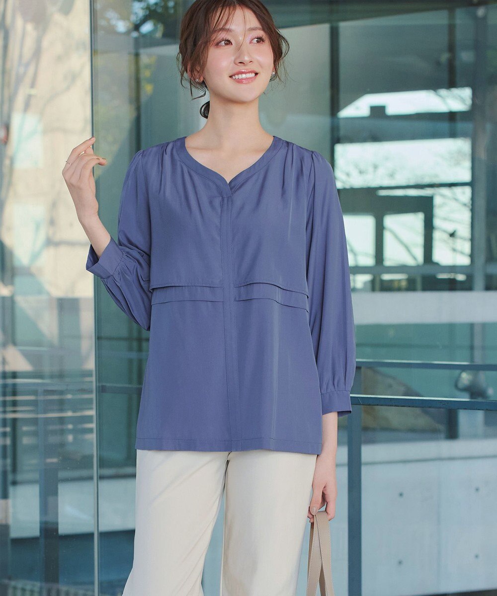 Tiaclasse L レイヤードデザインブラウス 