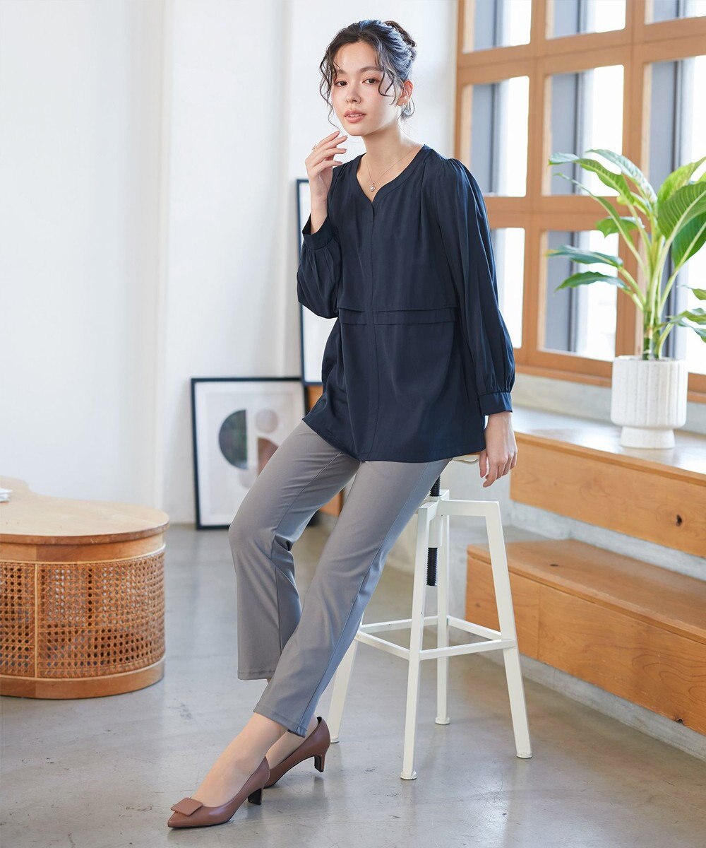 Tiaclasse L レイヤードデザインブラウス 