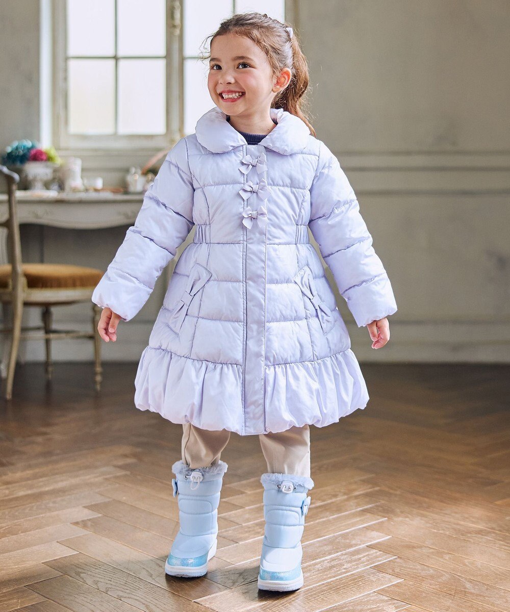 ANY KIDS 【フード取り外し/洗濯機可能】Aラインコート 