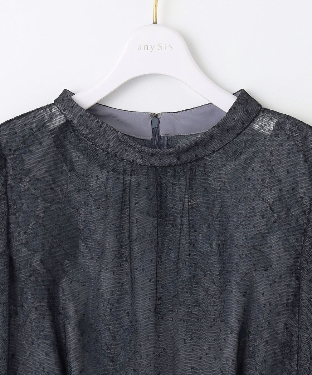 ANY SIS 【Lily calin】バイカラードットチュール ドレス 