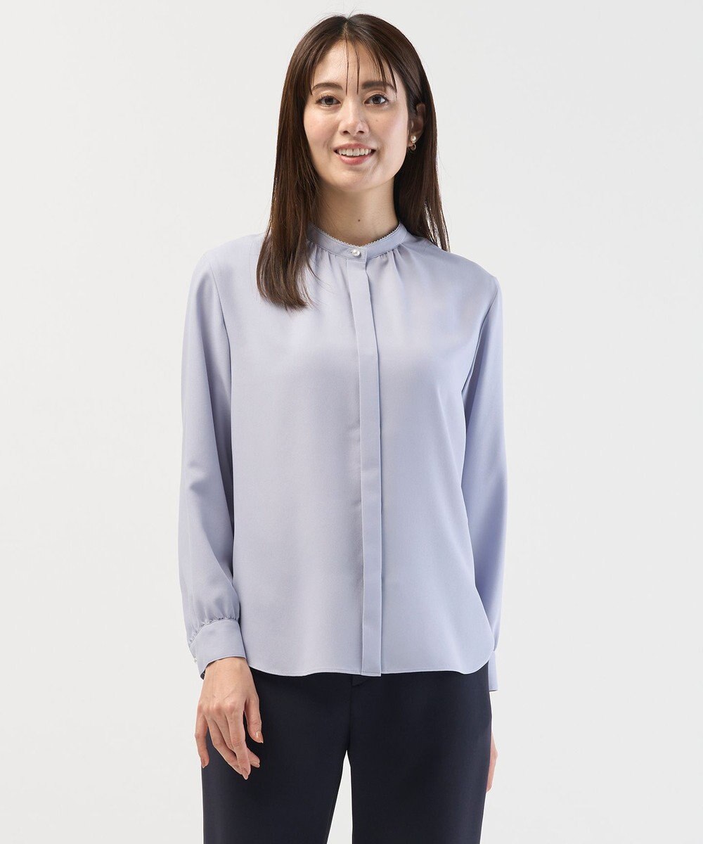 J.PRESS LADIES S ヌーディスバックサテン ブラウス 