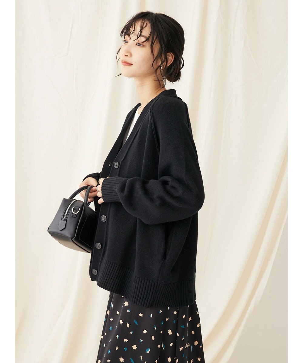 CRAFT STANDARD BOUTIQUE Ｖネックアウトリンキングカーディガン 