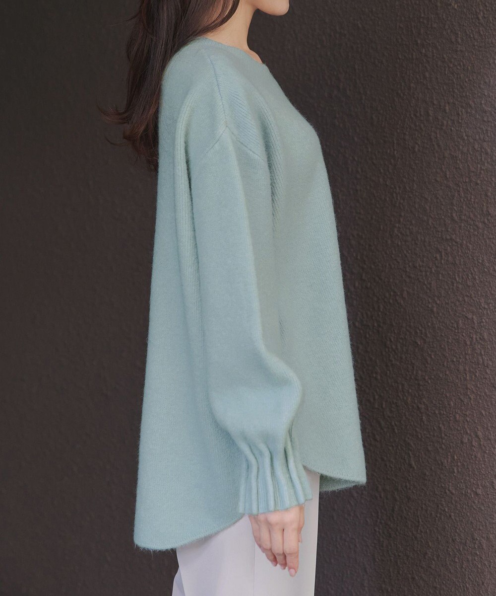 Tiaclasse 袖タックニットプルオーバー 