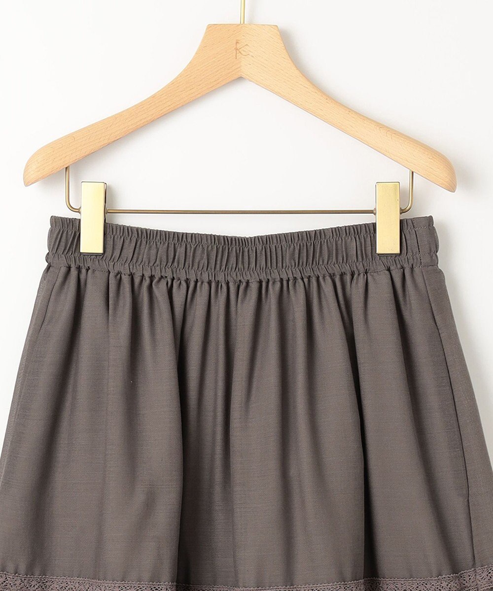 組曲 【洗える】レーシーボイル スカート 